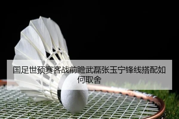 国足世预赛客战前瞻武磊张玉宁锋线搭配如何取舍